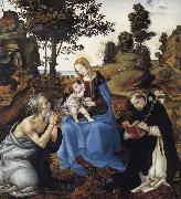Filippino Lippi THe Virgin and Child with Saints Jerome and Dominic oil painting picture wholesale